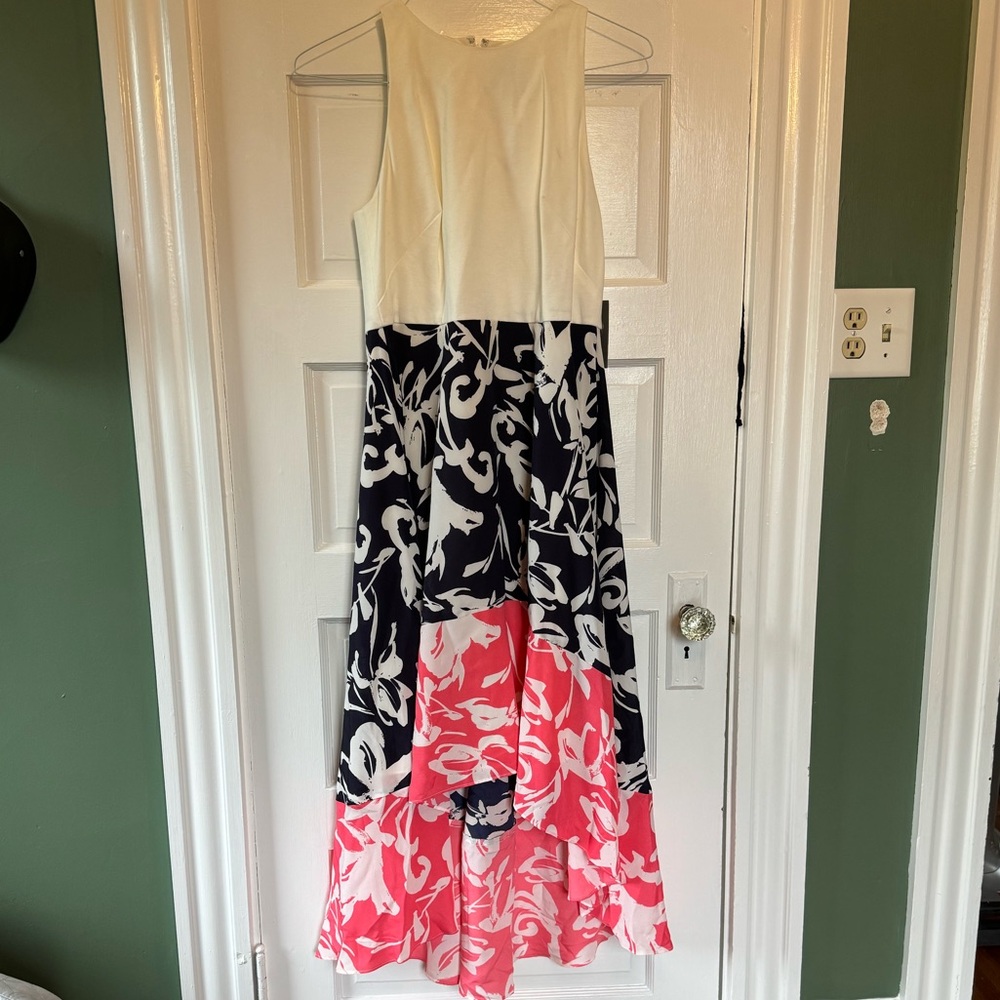 Vince Camuto size 10 hi-low flutter dress